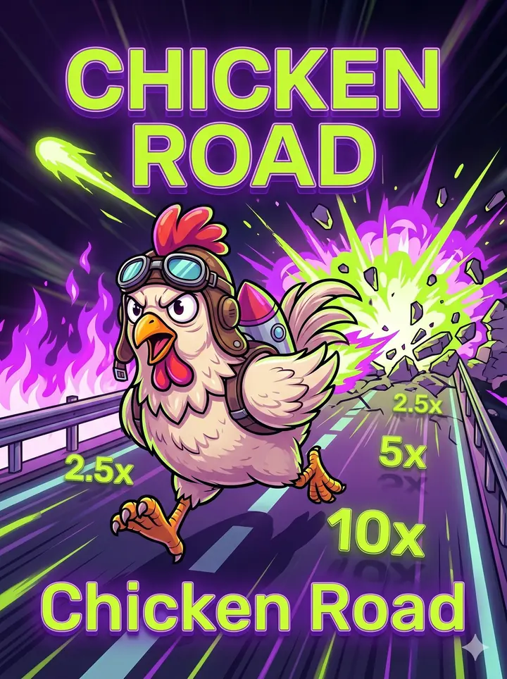 Превʼю гри Chicken Road — краш-гра